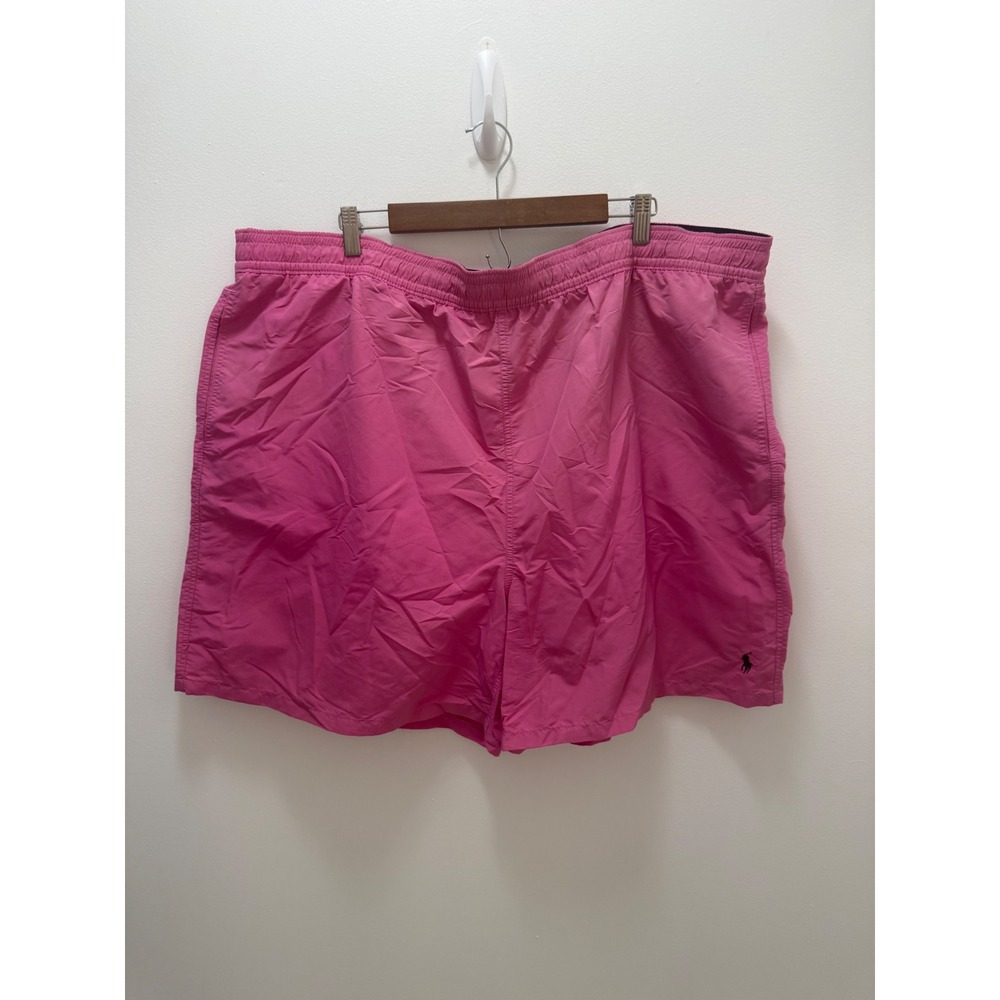 Polo Ralph Lauren Pink Swim Trunks Mens 5XB Big Pony Logo Mesh Lined Short